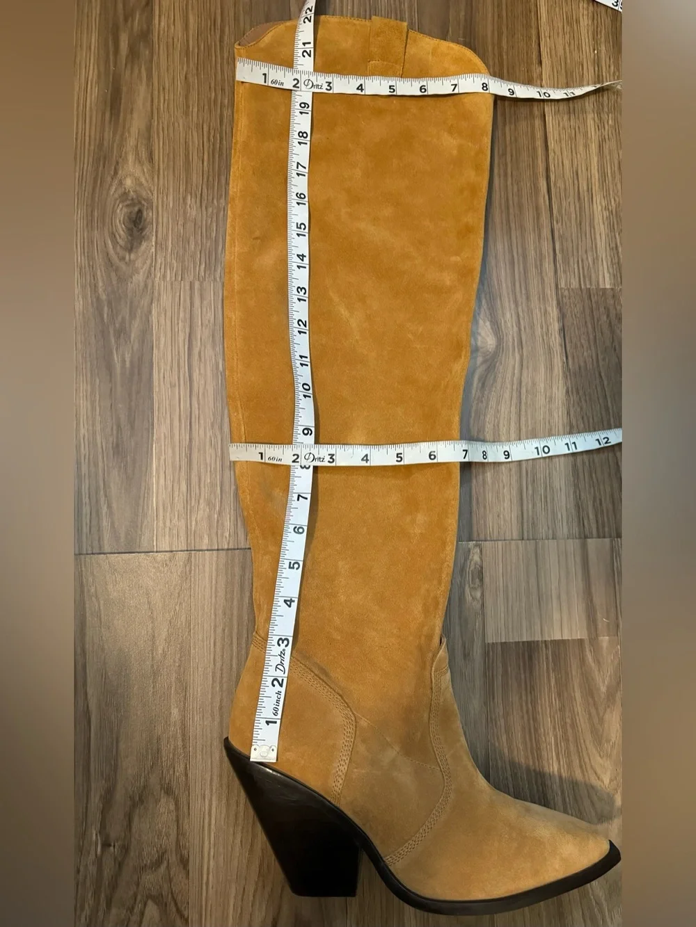 Free People Suede Triple Crown Tall Soft Over the Knee Slouchy Boots 9